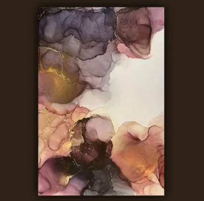 Alcohol Ink Art Afterglow by Aarushi Malik