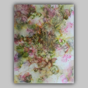 Alcohol Ink Art Calming arms of green by Aarushi Malik