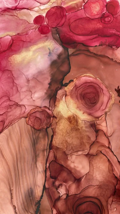 Alcohol Ink Art Till Death Do Us Part by Aarushi Malik